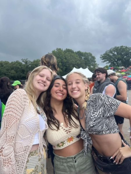 Amaya with her friends at the festival.