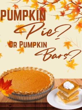 The Great Debate: Pumpkin Pie or Pumpkin Bars?