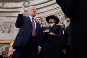 January 20 – To kick off the year, we welcomed Donald Trump back into the White House as the 47th President of the United States. Inaugurated on January 20, Trump is the second president to have served two non-consecutive terms. Throughout his second term, Trump has advocated for and implemented “America First” policies, including immigration crackdowns and the Make America Healthy Again (MAHA) campaign, which is intended as a healthcare reform for the United States.

Photo Credit: Morry Gash / Pool / AFP / Getty Images
