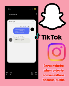Screenshots: When private conversations become public